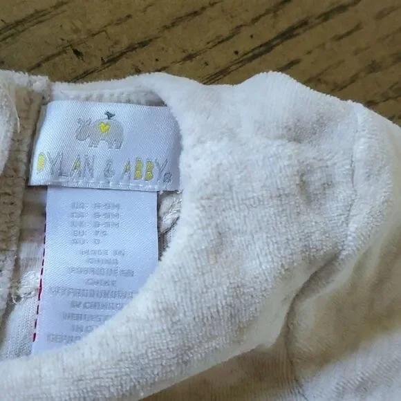 6-9 month boys footed onsie. Dylan & Abby - Picture 3 of 6